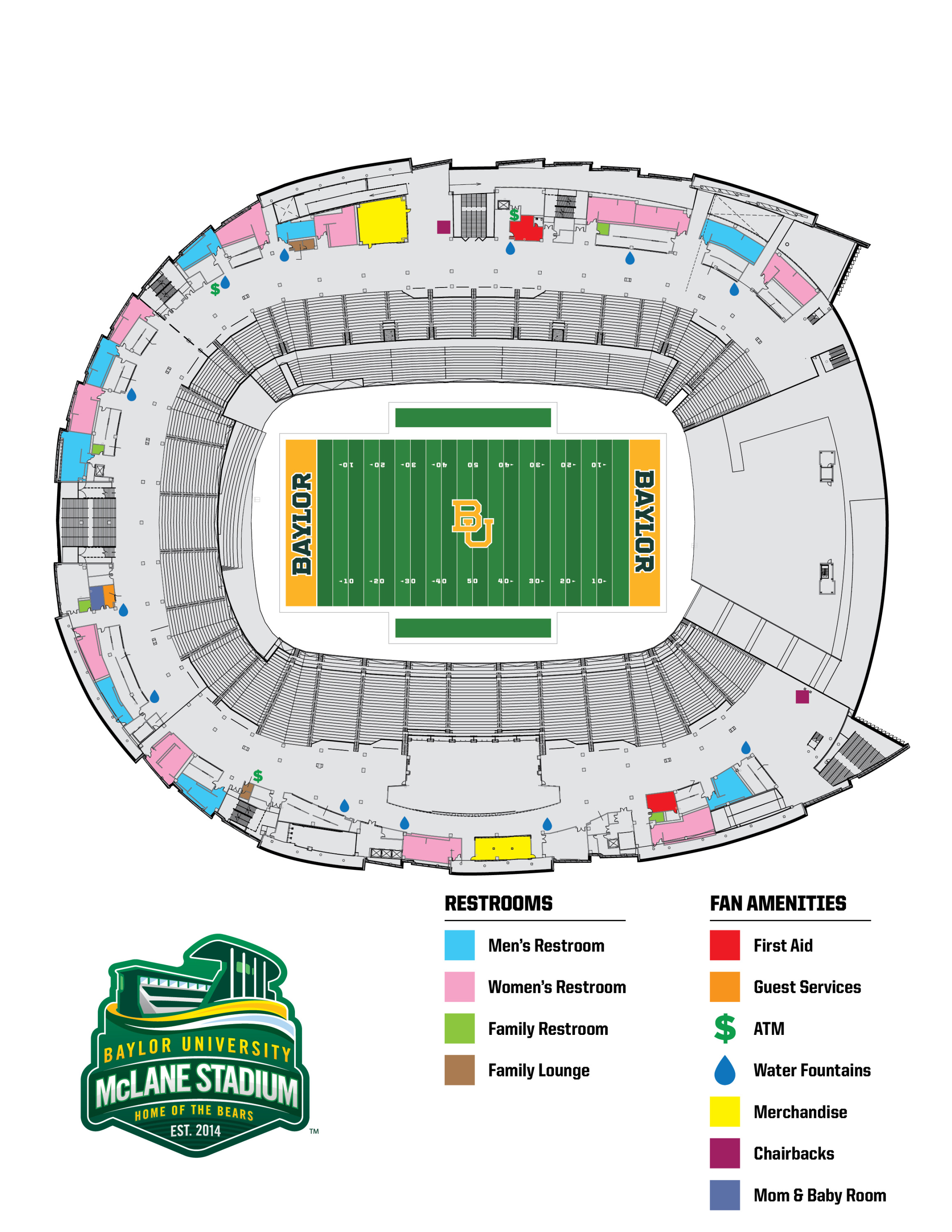 College football field layout